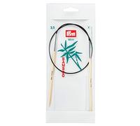 Prym 221515 Rundstricknadeln, 60 cm, 3,50 mm Rundstricknadel, Bambus, Natur, 3,5 mm
