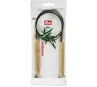 Prym 221540 Rundstricknadeln, 80 cm, 10,00 mm Rundstricknadel, Bambus, Natur, 10 mm, 10,0 mm | 80 cm