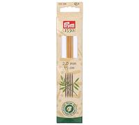 Prym 222200 Strumpfstricknadeln 1530, 15 cm, 2 mm, Bambus, Holzfarben