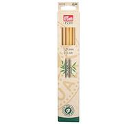 Prym Doppelspitze- und Handschuhstricknadeln 222218 Bambus 20 cm 7 mm Holzfarben