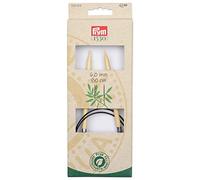 Prym 222510 Rundstricknadel Prym 1530, Bambus, 80cm, 6,0mm, Holzfarben, Natürlich