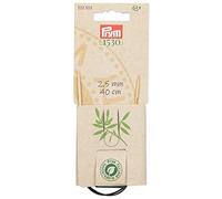Prym 222523 Rundstricknadel Prym 1530, Bambus, 40cm, 2,5mm, Holzfarben