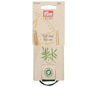 Prym 222524 Rundstricknadel Prym 1530, Bambus, 40cm, 3,0mm, Holzfarben