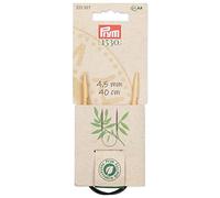 Prym 222527 Rundstricknadel Prym 1530, Bambus, 40cm, 4,5mm, Holzfarben