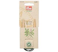 Prym 222530 Rundstricknadel Prym 1530, Bambus, 40cm, 6,0mm, Holzfarben