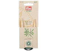 Prym Rundstricknadel Prym 1530, Bambus, 40 cm, 8,0 mm, Schwarz/Silber