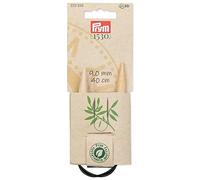 Prym 222533-1 Rundstricknadeln, Bambus, 40 cm, 9,00 mm, Holzfarben, 9 mm