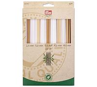 Prym 222910 Strumpfstricknadeln Prym 1530, Set 20 cm, 2,50 mm - 4,50 mm, Holzfarben