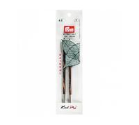 Prym Rundstricknadelspitzen Natural farbig lang 11,6 cm 4,00 mm Rundstricknadel, Holz, Mehrfarbig, 4,0 mm