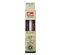 Prym 223331 Rundstricknadelspitzen NATURAL farbig lang 11,6 cm 8,00 mm Rundstricknadel, Holz, mehrfarbig, 8 mm
