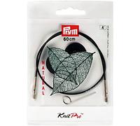 Prym 223983 Seil & Zubehör für Rundstricknadeln NATURAL 100 cm Rundstricknadel, Metall, mehrfarbig