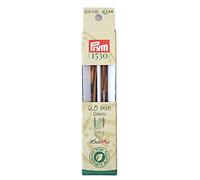 Prym Nadelspitzen CUBICS Natural farbig lang 11,6 cm 6,00 mm Strumpfstricknadel, Holz, Mehrfarbig, 6 mm