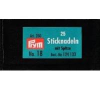 Prym 25 x Chenille Sharp Point No 18 Embroidery Needles