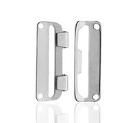 Prym 267301 Rockbundverschlüsse ST 20 mm silberfarbig