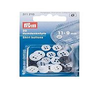Prym Hemdenknöpfe KST 11 + 9 mm perlmuttimit./anthrazit