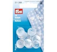 Prym 311268 Knopf/Bluse Kunststoff weiß 2 x 1 x 1 cm