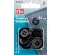 Prym 311610 Jackenknöpfe 23 mm schwarz