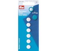 Prym Überziehbare Knöpfe, Plastik, Weiß, 11 mm