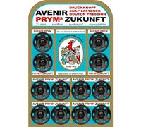 Prym Annäh-Druckknöpfe MS 21 mm Schwarz – 12 St.