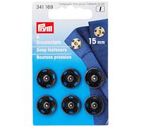 Prym Annäh-Druckknöpfe 15 mm Schwarz 6 Stk