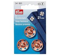 Prym Annäh-Druckknöpfe 341801 – 21 mm – roségold – 3 St.