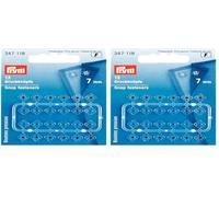 Prym 347118 Annäh-Druckknöpfe quadratisch KST 7 mm transparent (Packung mit 2)