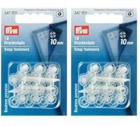 Prym 347159 Annäh-Druckknöpfe KST 10 mm transparent (Packung mit 2)