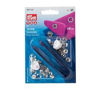 PRYM 390100 Nähfrei 10 Jersey-Druckknöpfe Werkzeug, 8 mm silberfarbig, Silber