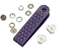 Prym 390120 Nähfrei-Druckknopf Jersey gl. Kappe Messing 10 mm silberfarbig, metal, 12 mm