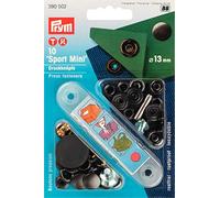 PRYM 390502 Nähfrei-Druckknopf Sport Mini Messing 13 mm brüniert