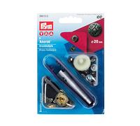 Prym Druckknöpfe Anorak Dessin Fusion (20 mm/ altsilber/ 6 St./ inkl.Werkzeug)