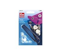 Prym Druckknopf 390613 Nähfrei Jersey-Annähoptik VA 12 mm Schwarz
