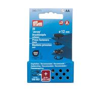 Prym 390771 Druckknöpfe Jersey, 12 mm, schwarz, kompatibel mit dem Vario Creative Tool