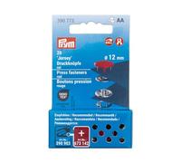 Prym 390772 Druckknöpfe Jersey, 12 mm, rot, kompatibel mit dem Vario Creative Tool