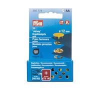 Prym 390774 Druckknöpfe Jersey, 12 mm, gelb, kompatibel mit dem Vario Creative Tool