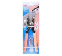 Prym 390918 Vario Zange Aprikose - Für Druckknöpfe, Ösen, Nieten & Jeansknöpfe - Inkl. Lochwerkzeug - Ergonomischer Griff - Vielseitiges Nähzubehör