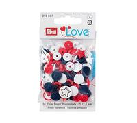 Prym Love Druckknopf Color Stern12,4 mm rot/weiß/marine