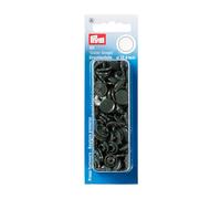 Prym 393109 Nähfrei Druckknopf Color Snaps rund 12,4 mm dunkelgrau, Kunststoff, 12.4 mm