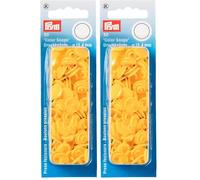 Prym 393110 Nähfrei Druckknopf Color Snaps rund 12,4 mm gelb, Kunststoff, 12.4 mm cm (Packung mit 2)