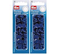 Prym 393116 Nähfrei Druckknopf Color Snaps rund 12,4 mm königsblau, Kunststoff, 12.4 mm (Packung mit 2)