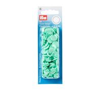 Prym 393119 Nähfrei Druckknopf Color Snaps rund 12,4 mm Mint, Kunststoff, 12.4 mm
