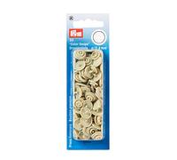 Prym 393123 Nähfrei Druckknopf Color Snaps rund 12,4 mm beige, Kunststoff, 12.4 mm