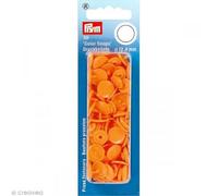 Prym 393140 Nähfrei Druckknopf Color Snaps rund 12,4 mm orange
