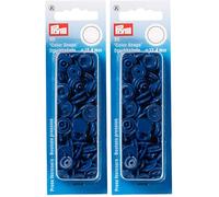 Prym 393158 Nähfrei Druckknopf Color Snaps rund 12,4 mm blau, Kunststoff, 12.4 mm cm (Packung mit 2)