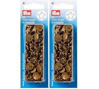 Prym 393211 Nähfrei-Druckknopf Color Snaps Stern gold, Kunststoff, One Size (Packung mit 2)