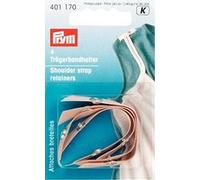 Prym Trägerbandhalter Haut – 100% Polyester, mit Druckknopf – 4 Stück