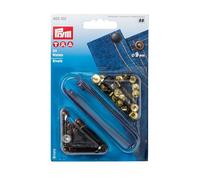 Prym 403102 Nieten Messing 9 mm altkupfer/brüniert, Metal