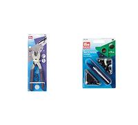 Prym 41163 390900 Vario-Zange mit Lochwerkzeugen & 390200 Nähfrei-Druckknopf Sport & Camping Messing 15 mm brüniert, metal