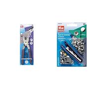 Prym 41163 390900 Vario-Zange mit Lochwerkzeugen & Campingartikel Sport und Camping 390201 Nähfrei-Druckknopf Sport & Camping Messing 15 mm silberfarbig, metal