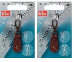 Prym 482.145 Zipper, Metal, braun (Packung mit 2)